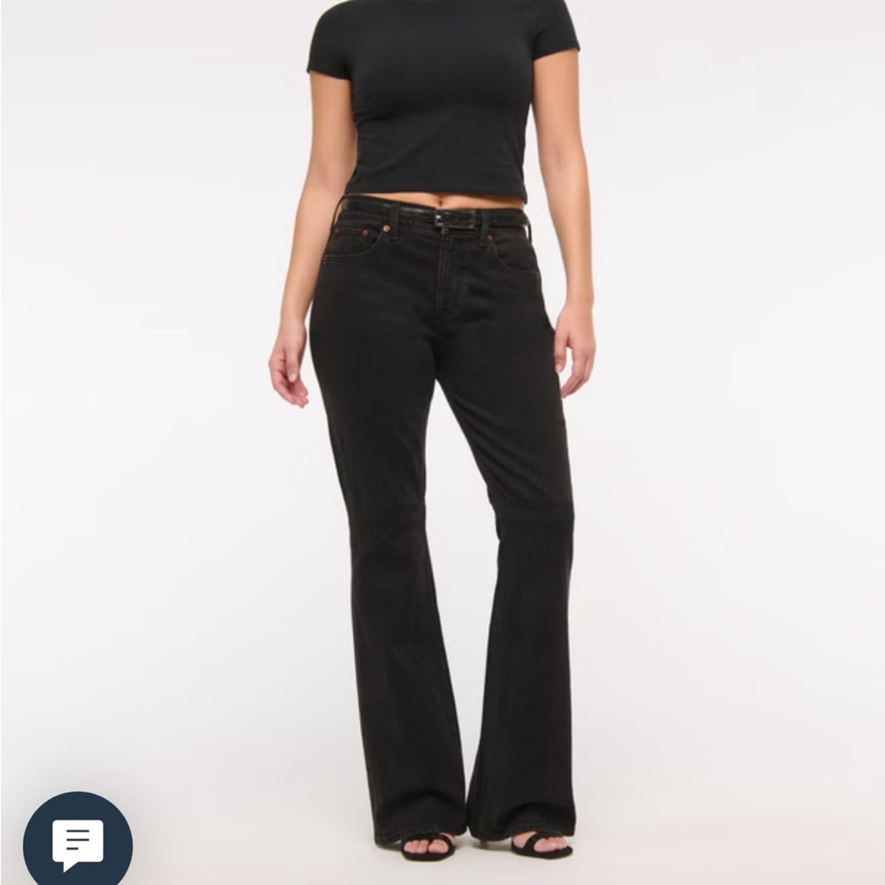 Abercrombie & Fitch Curve Love Mid Rise Bootcut Jean